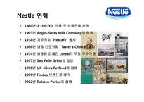 네슬레[Nestlé] 세계최대의 식품기업의 글로벌 경영전략-5