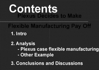 PLEXUS 유연생산(flexible manufacturing) 사례 연구(영문)-2