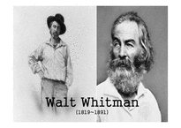 Walt Whitman `Preface to Leaves of Grass` 시작품 연구-1