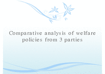 Comparative analysis of welfare policies from 3 parties-1