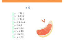 생과일 쥬스 프렌차이즈 사업계획서[Fresh fruit franchise]-2