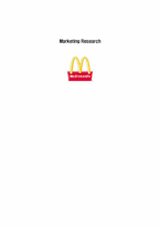 [마케팅조사] 맥도날드 마케팅조사(영문)-1