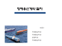 [국제운송] 항해용선계약 절차_-1