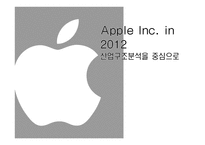 애플 기업분석 및 2012년도 산업구조 분석-1