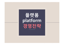 플랫폼 platform 경영전략-1