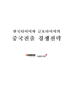 [경영] 한국 타이어와 금호타이어의 중국진출 경쟁전략-1