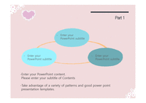 꽃 하트 사랑 따뜻한 예쁜 심플한 보라색하트 배경파워포인트 PowerPoint PPT 프레젠테이션-19