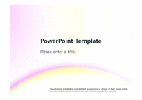 무지개 파스텔톤 예쁜 깔끔한 심플한 배경파워포인트 PowerPoint PPT 프레젠테이션-1