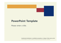 빨강 노랑 파랑 디자인 예쁜 심플한 깔끔한 심플한 배경파워포인트 PowerPoint PPT 프레젠테이션-1