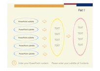 빨강 노랑 파랑 디자인 예쁜 심플한 깔끔한 심플한 배경파워포인트 PowerPoint PPT 프레젠테이션-11