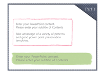 파란색 땡땡이무늬 포스트잇 메모장 노트 공책 깔끔한 심플한 예쁜 배경파워포인트 PowerPoint PPT 프레젠테이션-16