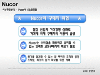 Nucor의 외부분석과 전략선택 미국 뉴코 Nucor 외부분석 Nucor 전략선택-9