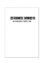 한국IBM의 HRM분석 동기이론 공정성 이론 의 적용 한국IBM 기업개요 한국IBM 사업-1