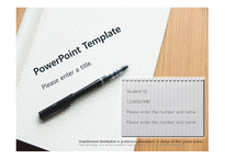 노트 필기구 스터디 연습장 공부 공책 배경파워포인트 PowerPoint PPT 프레젠테이션-1