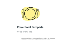 레스토랑 음식 양식 디자인 테마 배경파워포인트 PowerPoint PPT 프레젠테이션-1
