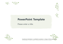 예쁜 초록색 패턴디자인 배경파워포인트 PowerPoint PPT 프레젠테이션-1