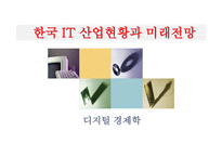 한국 IT산업 현황과 미래 전망디지털경제학-1