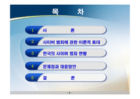 한국의 사이버범죄 효율적 대응방안 연구-2