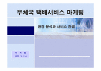 [서비스마케팅]우체국 택배 서비스-1