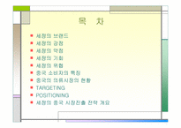 [국제마케팅](주)세정 중국진출 전략- 의류업체-2
