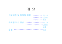 [마케팅비교분석] 에쿠스와 렉서스 마케팅비교분석-2
