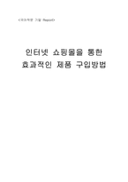 [전자상거래]인터넷 쇼핑몰을 통한 효과적인 제품 구입방법-1