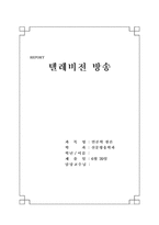 [언론학원론] 텔레비전 방송 특성 및 미래-1