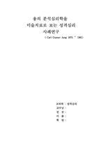 [성격심리] 융의 분석심리학을 미술치료로 보는 성격심리 사례-1