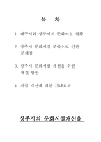 창의적 제안하기 상주시의 문화시설개선을 위한 제안서-2