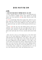 중국의 에너지 자원정책-1