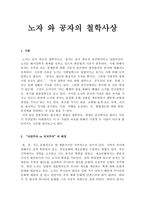 노자와 공자의 철학사상-1
