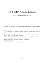 남아프리카 공화국 COSATU의 사례 사회적 조합주의 Social Unionism-1