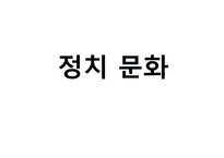 정치문화_42 레포트-1