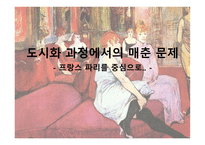 도시화 과정에서의 매춘 문제 프랑스 파리를 중심으로-1