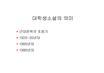 한국 현대소설에 나타난 대학 생상-3