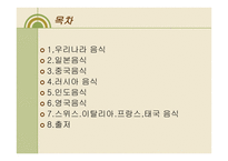 세계 여러 나라의 음식-2