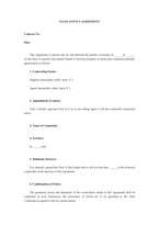 영문 판매 대리 계약서 SALESAGENCY AGREEMENT-1