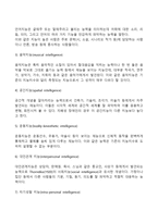 [아동지능발달] 다중지능이론-4