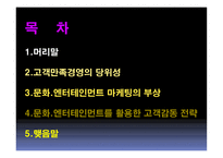 문화, 엔터테인먼트를 활용한 고객감동경영-2