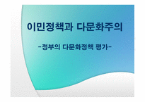 이민정책과 다문화주의-1