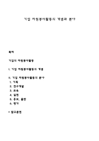 기업 자원봉사활동의 개념과 분야-1