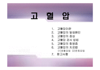 고혈압의 증상과 치료 발표자료-1