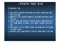 직무분석 및 직업배치 -2