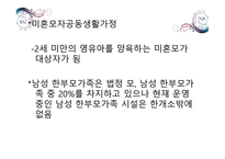 한 부모 가정 정책 -13