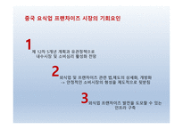 요식업 프랜차이즈의 중국진출 -14