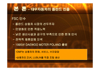 국내기업의 해외진출 실패사례 -대우자동차의 폴란드 시장진출 실패- -7
