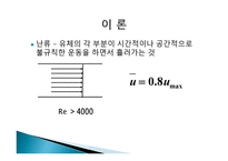 마노미터를 이용한 관내유속측정 -8