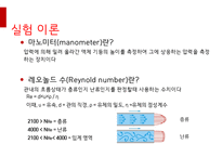 제지 단위 공정 및 실험  마노미터를 이용한 -4