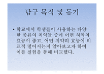 치약의 종류에 따른 치아 살균효과 및 PH측정 -3