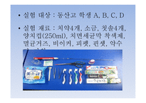 치약의 종류에 따른 치아 살균효과 및 PH측정 -12